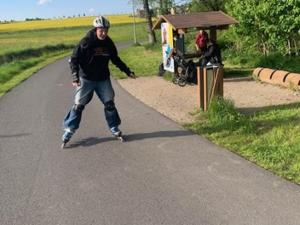 Na bruslích okolo Stráže